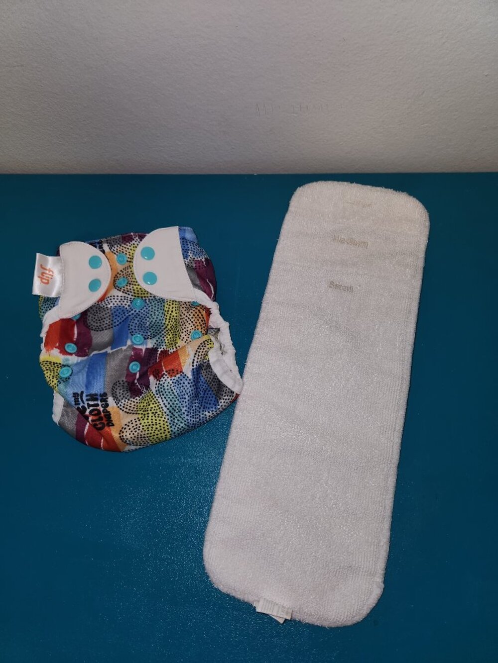 Flip One Size Reusable Cloth Diaper Cover with Flip Insert Colorful Print Baby